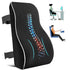 Black Large Ergonomic Memory Foam Lumbar Support Pillow & S Curve High-Back Cusion with Buckle Strap & Breathable Mesh Cover