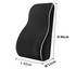 Black Large Ergonomic Memory Foam Lumbar Support Pillow & S Curve High-Back Cusion with Buckle Strap & Breathable Mesh Cover