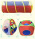 5-in-1 Kids' Pop-Up Foldable Play Tent & Adventure Tunnel Set - Giant Indoor/Outdoor Playpark with Ball Pit & Basketball Hoop