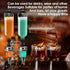 Professional Wall-Mounted Alcohol Tot Dispenser (3 Head) - Heavy Duty Adjustable Metal Wine Rack Decor with Spring-Loaded Bottle Holder
