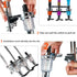 Professional Wall-Mounted Alcohol Tot Dispenser (4 Head) - Heavy Duty Adjustable Metal Wine Rack Decor with Spring-Loaded Bottle Holder