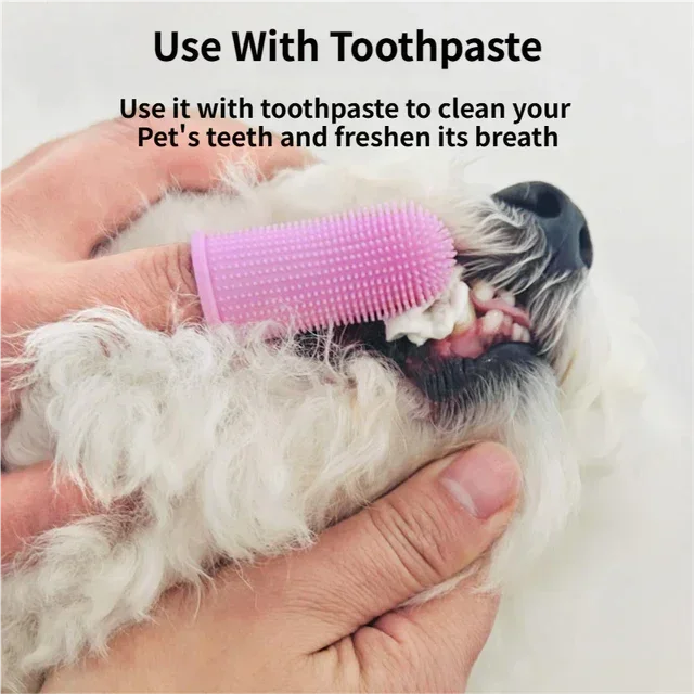 Pet Finger Toothbrush 6‑Pack – Soft 360° TPR Bristles for Dogs & Cats