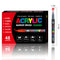 48-Color Liquid Acrylic Paint Markers — Soft Brush Tip| Art & Painting Supplies | Automatic Ink Control System | Suitable for Various Surfaces (Rock, Glass, Wood, Fabric, PP Materials) | Recommended Age: 3+