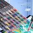 48-Color Liquid Acrylic Paint Markers — Soft Brush Tip| Art & Painting Supplies | Automatic Ink Control System | Suitable for Various Surfaces (Rock, Glass, Wood, Fabric, PP Materials) | Recommended Age: 3+
