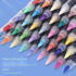 48-Color Liquid Acrylic Paint Markers — Soft Brush Tip| Art & Painting Supplies | Automatic Ink Control System | Suitable for Various Surfaces (Rock, Glass, Wood, Fabric, PP Materials) | Recommended Age: 3+