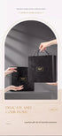 Black 3-Piece Gift Box Set Premium ABS Hair Care Gift Set with Cushion Paddle Brush, Detangling Comb, Cleaning Brush & Stand - Elegant Mother’s Day or Couple’s Gift for Daily Styling and Scalp Comfort