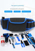 Red Professional Oxford Cloth Tool Waist Bag –Tool Belt, Multifunctional Work Belt, Men's Robust, Adjustable Tool Belt - Heavy-Duty 600D Waterproof for Electricians, Mechanics & Construction Workers