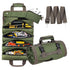 Green Multi-Purpose 600D Oxford Cloth Roll-Up Tool Organizer Bag – Heavy-Duty Waterproof & Anti-Scratch Organizer for Electricians, Mechanics & Automotive Use-Duty Oxford Fabric - Multi-Pocket Storage for Electricians, Mechanics & DIY Enthusiasts