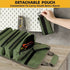 Green Multi-Purpose 600D Oxford Cloth Roll-Up Tool Organizer Bag – Heavy-Duty Waterproof & Anti-Scratch Organizer for Electricians, Mechanics & Automotive Use-Duty Oxford Fabric - Multi-Pocket Storage for Electricians, Mechanics & DIY Enthusiasts