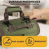 Green Multi-Purpose 600D Oxford Cloth Roll-Up Tool Organizer Bag – Heavy-Duty Waterproof & Anti-Scratch Organizer for Electricians, Mechanics & Automotive Use-Duty Oxford Fabric - Multi-Pocket Storage for Electricians, Mechanics & DIY Enthusiasts