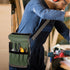 Green Multi-Purpose 600D Oxford Cloth Roll-Up Tool Organizer Bag – Heavy-Duty Waterproof & Anti-Scratch Organizer for Electricians, Mechanics & Automotive Use-Duty Oxford Fabric - Multi-Pocket Storage for Electricians, Mechanics & DIY Enthusiasts