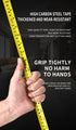 5M Heavy Duty Steel Tape Measure -  Metric & Imperial Dual Scale - High Carbon Steel Blade, Anti-Slip ABS+TPR Casing, Push-Button Lock, Wear-Resistant for Construction & DIY