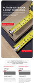 5M Heavy Duty Steel Tape Measure -  Metric & Imperial Dual Scale - High Carbon Steel Blade, Anti-Slip ABS+TPR Casing, Push-Button Lock, Wear-Resistant for Construction & DIY