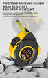 5M Heavy Duty Steel Tape Measure -  Metric & Imperial Dual Scale - High Carbon Steel Blade, Anti-Slip ABS+TPR Casing, Push-Button Lock, Wear-Resistant for Construction & DIY
