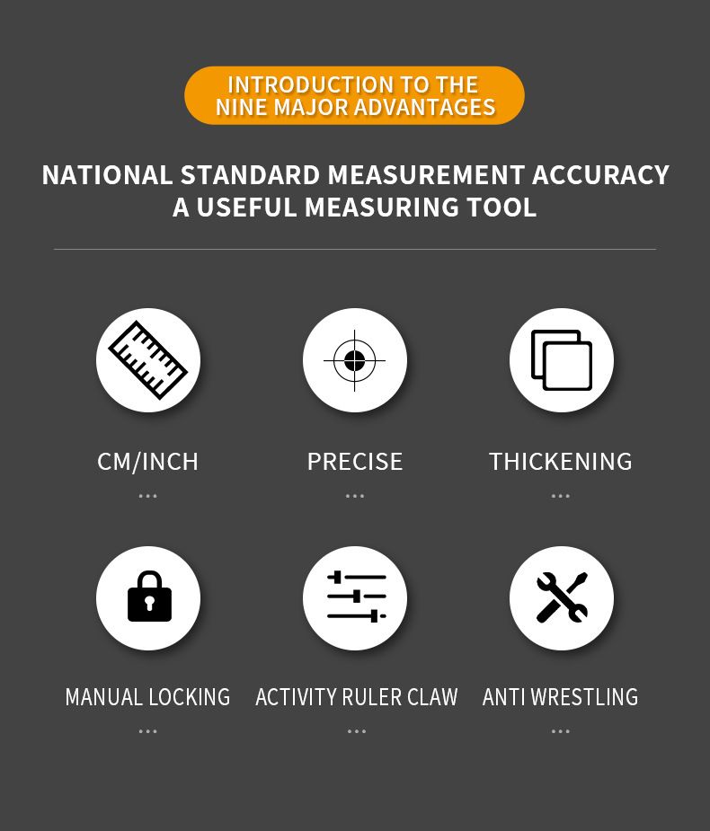 7.5M Heavy Duty Steel Tape Measure -  Metric & Imperial Dual Scale - High Carbon Steel Blade, Anti-Slip ABS+TPR Casing, Push-Button Lock, Wear-Resistant for Construction & DIY