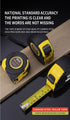 7.5M Heavy Duty Steel Tape Measure -  Metric & Imperial Dual Scale - High Carbon Steel Blade, Anti-Slip ABS+TPR Casing, Push-Button Lock, Wear-Resistant for Construction & DIY