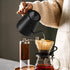 Black Gooseneck Electric Kettle with Temperature Control - 0.8L Smart Pour Over Coffee Kettle