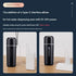 Black Portable Car Electric Kettle 12V/24V Universal USB Travel Water Boiler 500ml 316 Stainless Steel Smart Temperature Control