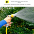 Blue Portable Hose Reel Cart with 14m Hose 7-Pattern Spray Gun Garden Watering System
