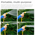 Blue Portable Hose Reel Cart with 14m Hose 7-Pattern Spray Gun Garden Watering System