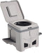 Portable Travel Toilet with Integrated Dual Storage Wings & Odor-Proof Lid – Ergonomic Reusable Foldable Commode with 12.7cm Folding Height for Car Travel & Outdoor Use (Sandy)