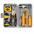24-Piece Yellow Multifunctional Home Tool Kit for Women - Compact Mini Starter Hardware Set with Hammer, Pliers, Screwdrivers - Portable Household Hand Tools for DIY Assembly & Gift Giving