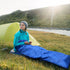 210 x 75cm Navy Blue Portable Envelope Camping Sleeping Bag 1.3kg Thickened Warm Sleeping Bag with Carry Bag, Convertible Blanket Design & 4 Seasons Cold Weather or Warm for Hiking Travel Indoor Outdoor Use