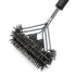 15-Piece Stainless Steel BBQ Griddle Tools and 3-Row Grill Cleaning Wire Brush Set, Portable Outdoor Barbecue Accessories Kit with 4 Spatulas, Tongs, Scraper, Heart / Round Egg Rings, 2 Oil Bottles and Storage Bag