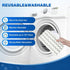 Shark Steam Mop Replacement Microfiber Scrubbing Pads 6 Pack - Reusable Machine Washable Floor Cleaning Pads 32 x 16.5 cm, Compatible with Shark S1000, S1000A, S1000C, S1000WM, S1001C