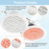 Style 1 Shark Steam Dual-Head Mop Replacement Pads 8 Pack - 7.5 Inch Reusable Round Microfiber Scrubbing Pads Compatible with Shark S7000, S7201, S8001, S8201, S7001, S7000AMZ, S7001TGT, S7005, S7020