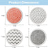 Style 1 Shark Steam Dual-Head Mop Replacement Pads 8 Pack - 7.5 Inch Reusable Round Microfiber Scrubbing Pads Compatible with Shark S7000, S7201, S8001, S8201, S7001, S7000AMZ, S7001TGT, S7005, S7020