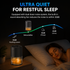 White Portable Home Quiet Mini Dehumidifier - 2L Large Visible Water Tank, 7-Color Sleep Aid Night Light, Air Purification, Auto Shut-Off and 40W Low Power for Bedroom Studies and Closet (5–70m²)