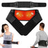 Self Heating Magnetic Therapy Back & Abdomen Compression Brace with 2 Adjustable Elasticity Straps– Breathable Posture Corrector and Lumbar Support Belt for Back Pain Relief, Black S Size
