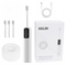 White Rechargeable Dual-Action Vibration & 45° Scientific Sweep Cleaning Electric Toothbrush with 5 Brushing Modes, 4 Brush Head and Storage Base - Smart 2 Min Timer and 30s Quad Reminder, High-Density Rounded Bristles and 3D Precision Brush Head Design