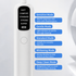 White Rechargeable Dual-Action Vibration & 45° Scientific Sweep Cleaning Electric Toothbrush with 5 Brushing Modes, 4 Brush Head and Storage Base - Smart 2 Min Timer and 30s Quad Reminder, High-Density Rounded Bristles and 3D Precision Brush Head Design