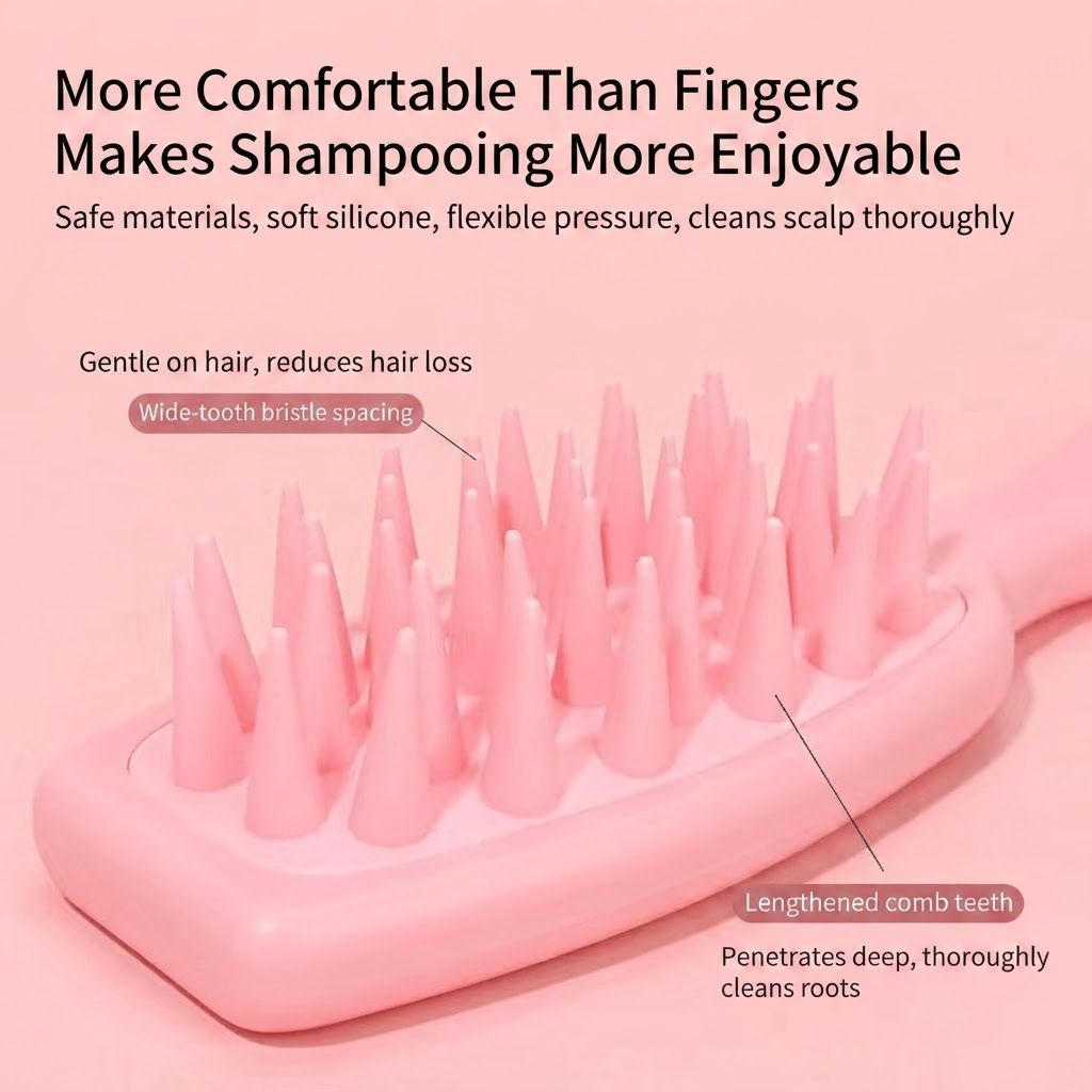Microbubble Oxygen Hydration Facial Pore Cleanser and Pink Silicone Scalp Massage Scrubber Set with Waste Separation Design, 3 Level Vacumn Suction and 6 Replaceable Heads - Full Body Care Routine for Face Pore Cleaning and Scalp Massage