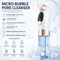 2-in-1 Microbubble Oxygen Hydration Facial Pore Cleaner with Waste Separation Design, 3 Level Suction and 6 Replaceable Heads - Vacumn Pore Cleanser and Microbubble Oxygen Hydration Device for Home & Travel Skincare