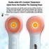 Blue 45°C Constant Heating Silicone Facial Cleansing Brush and 3pcs 8-Layer Fine Foaming Nets Set - Electric Sonic Face Scrubber with Dual-Sided Cleaning Surface & 3-Speed Vibration Massage, IPX7 Waterproof Skincare Absorption and Massage Device