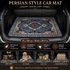 Car Boot Mat 75 x 100cm Persian Floral Style 3 Crystal Velvet Non Slip Liner