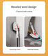 5-piece(Three-section pole+stiff brush+ base plate+fiber cloth+scouring pad) Long Handle Bathroom Floor Scrub Brush  - 180° Rotating Angle, Stainless Steel Pole, Corner Cleaning Design for Tiles, Grout, Bathtub, Shower - Heavy Duty Cleaning Tool