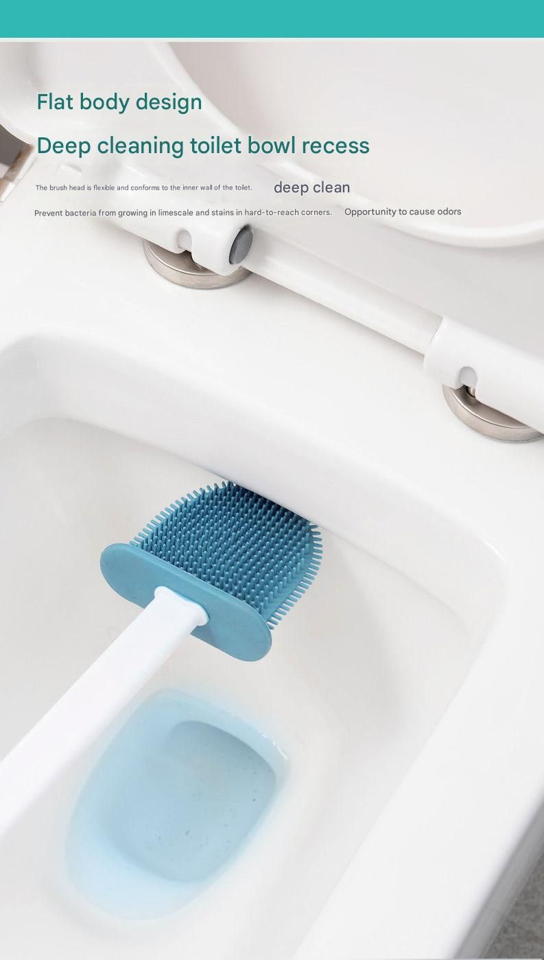 9-piece White and Orange Complete Home Cleaning Brush Set - Stainless Steel Telescopic Bathroom Scrubber and Wall Mounted Silicone Toilet Brush Kit with Multiple Replaceable Heads for Deep Cleaning Tiles, Floors, and Toilets