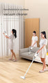 White Cordless Handheld Vacuum Cleaner - 8500Pa Powerful Suction, 700mL Dust Cup, USB Rechargeable with 2000mAh Battery, 3 Brush Heads, 2 Extension Rods, Lightweight Stick Vacuum for Home, Car, Pet Hair, Carpet and Hardwood Floor Cleaning