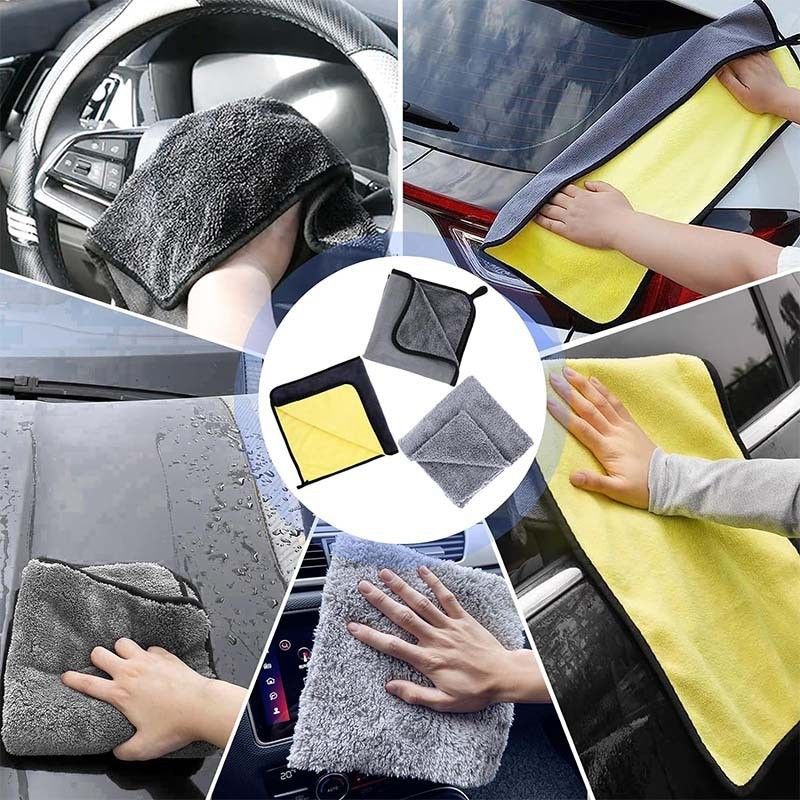10 Piece Car Cleaning Kit  Set - Microfibre Car Wash Accessories Dust Duster Wheel Brush Detailing Brushes Cleaning Mitt Drying Towel for Vehicle Interior and Exterior Care