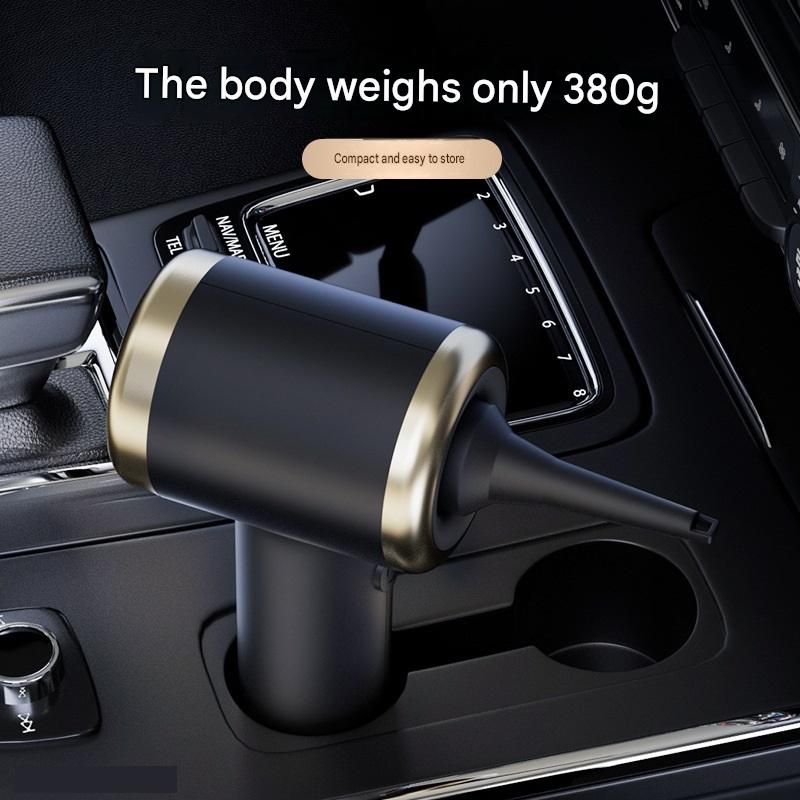 Black Handheld Cordless set   Vacuum Cleaner Air Duster 4-in-1 Mini Vacuum Blower Rechargeable Portable Auto Home Cleaning Tool with Storage Case