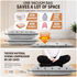 18-piece Travel Vacuum Storage Bags Set for Clothes and Bedding, Space Saving Compression Bags for Suitcases, Wardrobes and Seasonal Storage, Reusable PA+PE Vacuum Seal Bags