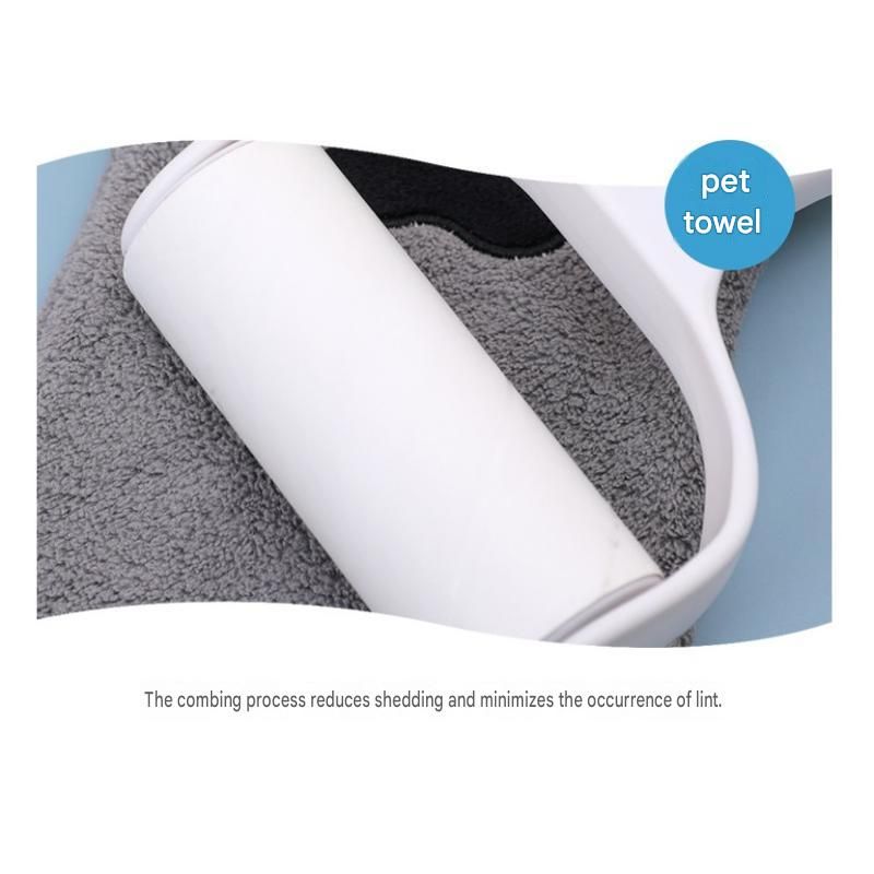 3-piece Pet Grooming Bathing Kit with 2 pack Pink Pet Drying Glove Towel and White Pet Shower Sprayer Brush Set - Coral Fleece Quick Dry Absorbent Cleaning Towel, Water Control Bath Tool for Dogs and Cats