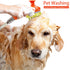3-piece Pet Grooming Bathing Kit with 2 pack Grey Pet Drying Glove Towel and White Pet Shower Sprayer Brush Set - Coral Fleece Quick Dry Absorbent Cleaning Towel, Water Control Bath Tool for Dogs and Cats