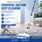 White Cordless Handheld Vacuum Cleaner with Extension Wand -  Wireless Home, Car and Pet Hair Vacuum, USB Rechargeable Lightweight Dust Mite Cleaner