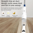 White Cordless Handheld Vacuum Cleaner with Extension Wand -  Wireless Home, Car and Pet Hair Vacuum, USB Rechargeable Lightweight Dust Mite Cleaner