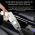 White Cordless Handheld Vacuum Cleaner with Extension Wand -  Wireless Home, Car and Pet Hair Vacuum, USB Rechargeable Lightweight Dust Mite Cleaner
